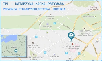 PORADNIA OTOLARYNGOLOGICZNA - IPL - KATARZYNA ŁACNA-PRZYWARA - UL. ŚWIĘTOKRZYSKA 10 B,  BOCHNIA