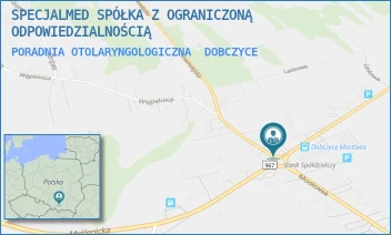 PORADNIA OTOLARYNGOLOGICZNA - SPECJALMED SPÓŁKA Z OGRANICZONĄ ODPOWIEDZIALNOŚCIĄ - ZARABIE 35C,  DOBCZYCE