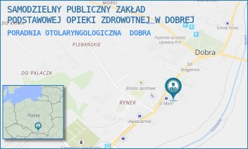 PORADNIA OTOLARYNGOLOGICZNA - SAMODZIELNY PUBLICZNY ZAKŁAD PODSTAWOWEJ OPIEKI ZDROWOTNEJ W DOBREJ - DOBRA 545,  DOBRA