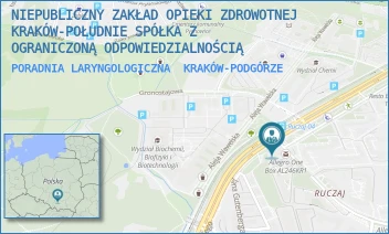 PORADNIA LARYNGOLOGICZNA - NIEPUBLICZNY ZAKŁAD OPIEKI ZDROWOTNEJ KRAKÓW-POŁUDNIE SPÓŁKA Z OGRANICZONĄ ODPOWIEDZIALNOŚCIĄ - UL. ZACHODNIA 27,  KRAKÓW-PODGÓRZE