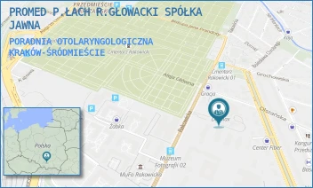 PORADNIA OTOLARYNGOLOGICZNA - PROMED P.ŁACH R.GŁOWACKI SPÓŁKA JAWNA - UL. OLSZAŃSKA 5G,  KRAKÓW-ŚRÓDMIEŚCIE