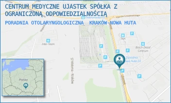 PORADNIA OTOLARYNGOLOGICZNA - CENTRUM MEDYCZNE UJASTEK SPÓŁKA Z OGRANICZONĄ ODPOWIEDZIALNOŚCIĄ - UL. UJASTEK 3,  KRAKÓW-NOWA HUTA