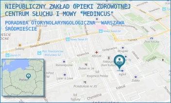 PORADNIA OTORYNOLARYNGOLOGICZNA - CENTRUM SŁUCHU I MOWY SPÓŁKA Z OGRANICZONĄ ODPOWIEDZIALNOŚCIĄ - MIKOŁAJA KOPERNIKA 5/LU4B I LU5,  WARSZAWA ŚRÓDMIEŚCIE