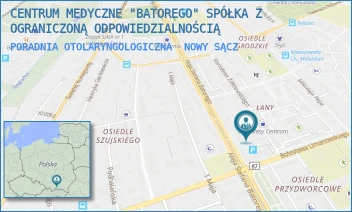 PORADNIA OTOLARYNGOLOGICZNA - CENTRUM MEDYCZNE "BATOREGO" SPÓŁKA Z OGRANICZONĄ ODPOWIEDZIALNOŚCIĄ - ALEJE STEFANA BATOREGO 77,  NOWY SĄCZ