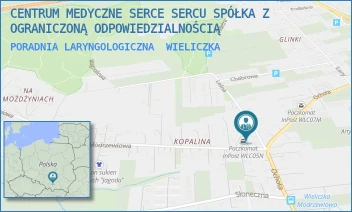 PORADNIA LARYNGOLOGICZNA - CENTRUM MEDYCZNE SERCE SERCU SPÓŁKA Z OGRANICZONĄ ODPOWIEDZIALNOŚCIĄ - UL. LEŚNA 1A,  WIELICZKA