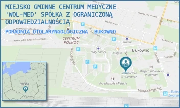 PORADNIA OTOLARYNGOLOGICZNA - MIEJSKO GMINNE CENTRUM MEDYCZNE "WOL-MED" SPÓŁKA Z OGRANICZONĄ ODPOWIEDZIALNOŚCIĄ - UL. ZWYCIĘSTWA 9,  BUKOWNO