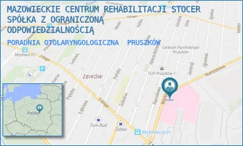 PORADNIA OTOLARYNGOLOGICZNA - MAZOWIECKIE CENTRUM REHABILITACJI STOCER SPÓŁKA Z OGRANICZONĄ ODPOWIEDZIALNOŚCIĄ - WARSZTATOWA 1,  PRUSZKÓW
