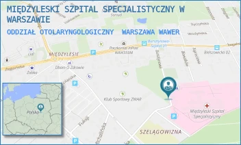 ODDZIAŁ OTOLARYNGOLOGICZNY - MIĘDZYLESKI SZPITAL SPECJALISTYCZNY W WARSZAWIE - BURSZTYNOWA 2,  WARSZAWA WAWER
