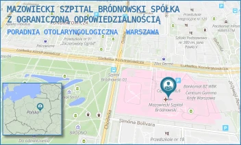 PORADNIA OTOLARYNGOLOGICZNA - MAZOWIECKI SZPITAL BRÓDNOWSKI SPÓŁKA Z OGRANICZONĄ ODPOWIEDZIALNOŚCIĄ - KONDRATOWICZA 8,  WARSZAWA