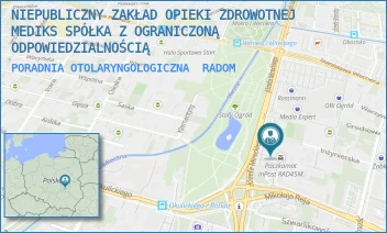 PORADNIA OTOLARYNGOLOGICZNA - NIEPUBLICZNY ZAKŁAD OPIEKI ZDROWOTNEJ MEDIKS SPÓŁKA Z OGRANICZONĄ ODPOWIEDZIALNOŚCIĄ - JÓZEFA MIRECKIEGO 10,  RADOM
