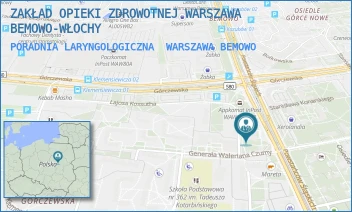PORADNIA LARYNGOLOGICZNA - ZAKŁAD OPIEKI ZDROWOTNEJ WARSZAWA BEMOWO-WŁOCHY - WALERIANA CZUMY 1,  WARSZAWA BEMOWO