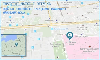 ODDZIAŁ CHIRURGII SZCZĘKOWO-TWARZOWEJ - INSTYTUT MATKI I DZIECKA - MARCINA KASPRZAKA 17 A,  WARSZAWA WOLA
