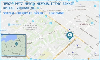 ODDZIAŁ CHIRURGII OGÓLNEJ - JERZY PETZ MEDIQ NIEPUBLICZNY ZAKŁAD OPIEKI ZDROWOTNEJ - PIŁSUDSKIEGO 20,  LEGIONOWO