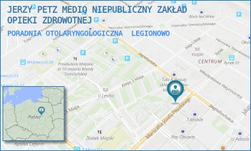 PORADNIA OTOLARYNGOLOGICZNA - JERZY PETZ MEDIQ NIEPUBLICZNY ZAKŁAD OPIEKI ZDROWOTNEJ - PIŁSUDSKIEGO 20,  LEGIONOWO