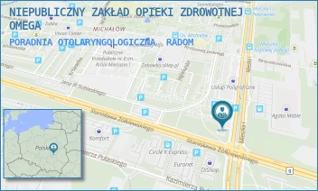 PORADNIA OTOLARYNGOLOGICZNA - NIEPUBLICZNY ZAKŁAD OPIEKI ZDROWOTNEJ OMEGA - MIESZKA I 1,  RADOM