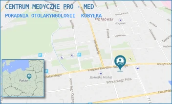 PORADNIA OTOLARYNGOLOGII - CENTRUM MEDYCZNE PRO - MED - ZAŁUSKIEGO 86,  KOBYŁKA
