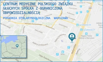 PORADNIA OTOLARYNGOLOGICZNA - CENTRUM MEDYCZNE POLSKIEGO ZWIĄZKU GŁUCHYCH SPÓŁKA Z OGRANICZONĄ ODPOWIEDZIALNOŚCIĄ - RADZYMIŃSKA 101/103,  WARSZAWA