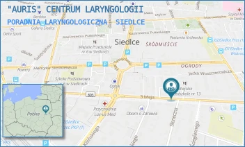 PORADNIA LARYNGOLOGICZNA - "AURIS" CENTRUM LARYNGOLOGII - 3-GO MAJA 28,  SIEDLCE