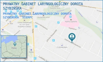 PRYWATNY GABINET LARYNGOLOGICZNY DOROTA SZYBIŃSKA - PRYWATNY GABINET LARYNGOLOGICZNY DOROTA SZYBIŃSKA - MICKIEWICZA 43B,  SIERPC