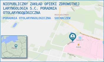 PORADNIA OTOLARYNGOLOGICZNA - NIEPUBLICZNY ZAKŁAD OPIEKI ZDROWOTNEJ LARYNGOLOGIA S.C. PORADNIA OTOLARYNGOLOGICZNA - MEDYCZNA 6,  SOCHACZEW