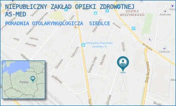 PORADNIA OTOLARYNGOLOGICZA - NIEPUBLICZNY ZAKŁAD OPIEKI ZDROWOTNEJ AS-MED - SULIMÓW 26,  SIEDLCE