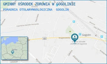 PORADNIA OTOLARYNGOLOGICZNA - GMINNY OŚRODEK ZDROWIA W GOGOLINIE - UL. SZKOLNA 2,  GOGOLIN
