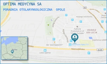 PORADNIA OTOLARYNGOLOGICZNA - OPTIMA MEDYCYNA SA - UL. DAMBONIA 171,  OPOLE