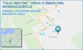 PORADNIA OTOLARYNGOLOGICZNA - "FALCK MEDYCYNA" SPÓŁKA Z OGRANICZONĄ ODPOWIEDZIALNOŚCIĄ - MOSTOWA 30B,  KĘDZIERZYN-KOŹLE