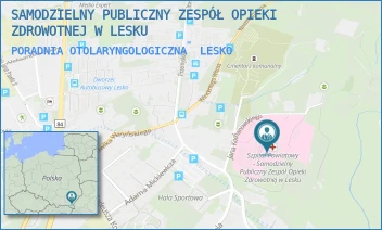 PORADNIA OTOLARYNGOLOGICZNA - SAMODZIELNY PUBLICZNY ZESPÓŁ OPIEKI ZDROWOTNEJ W LESKU - UL. KOCHANOWSKIEGO 2,  LESKO