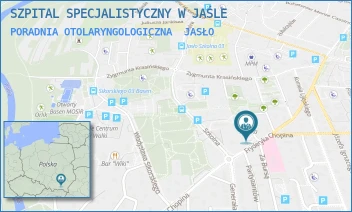 PORADNIA OTOLARYNGOLOGICZNA - SZPITAL SPECJALISTYCZNY W JAŚLE - SZOPENA 38,  JASŁO