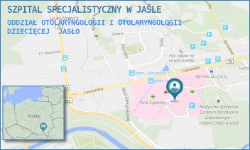 ODDZIAŁ OTOLARYNGOLOGII I OTOLARYNGOLOGII DZIECIĘCEJ - SZPITAL SPECJALISTYCZNY W JAŚLE - UL. LWOWSKA 22,  JASŁO
