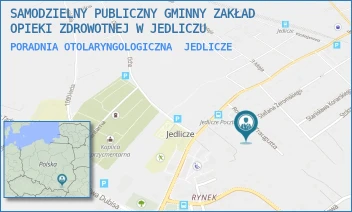 PORADNIA OTOLARYNGOLOGICZNA - SAMODZIELNY PUBLICZNY GMINNY ZAKŁAD OPIEKI ZDROWOTNEJ W JEDLICZU - UL. ROMUALDA TRAUGUTTA 3,  JEDLICZE