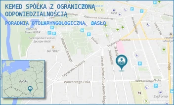 PORADNIA OTOLARYNGOLOGICZNA - KEMED SPÓŁKA Z OGRANICZONĄ ODPOWIEDZIALNOŚCIĄ - UL. ZA BURSĄ 5,  JASŁO