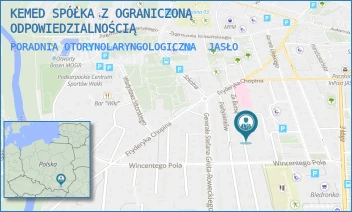 PORADNIA OTORYNOLARYNGOLOGICZNA - KEMED SPÓŁKA Z OGRANICZONĄ ODPOWIEDZIALNOŚCIĄ - UL. ZA BURSĄ 5,  JASŁO