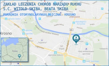 PORADNIA OTORYNOLARYNGOLOGICZNA - ZAKŁAD LECZENIA CHORÓB NARZĄDU RUCHU S.C. WITOLD SKIBA, BEATA SKIBA - UL. BURSAKI 29B,  KROSNO