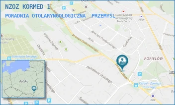 PORADNIA OTOLARYNGOLOGICZNA - NZOZ KORMED 1 - UL. STEFANA OKRZEI 2/1,  PRZEMYŚL