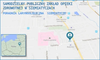 PORADNIA LARYNGOLOGICZNA - SAMODZIELNY PUBLICZNY ZAKŁAD OPIEKI ZDROWOTNEJ W SIEMIATYCZACH - 11 LISTOPADA 26,  SIEMIATYCZE
