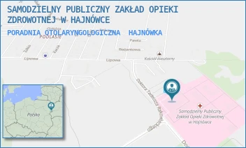 PORADNIA OTOLARYNGOLOGICZNA - SAMODZIELNY PUBLICZNY ZAKŁAD OPIEKI ZDROWOTNEJ W HAJNÓWCE - DOC. ADAMA DOWGIRDA 9,  HAJNÓWKA