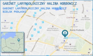 GABINET LARYNGOLOGICZNY HALINA HORBOWICZ - GABINET LARYNGOLOGICZNY HALINA HORBOWICZ - ADAMA MICKIEWICZA 31,  BIELSK PODLASKI