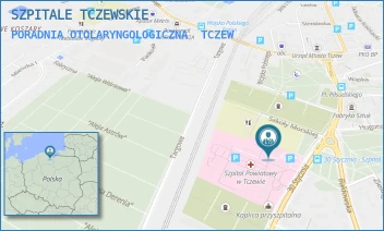 PORADNIA OTOLARYNGOLOGICZNA - SZPITALE TCZEWSKIE - UL. 30 STYCZNIA 57/58,  TCZEW
