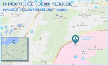 PORADNIA OTOLARYNGOLOGICZNA - UNIWERSYTECKIE CENTRUM KLINICZNE - UL. MARIANA SMOLUCHOWSKIEGO 17,  GDAŃSK