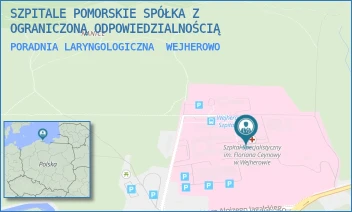 PORADNIA LARYNGOLOGICZNA - SZPITALE POMORSKIE SPÓŁKA Z OGRANICZONĄ ODPOWIEDZIALNOŚCIĄ - UL. DR. ALOJZEGO JAGALSKIEGO 10,  WEJHEROWO