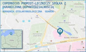 PORADNIA OTOLARYNGOLOGICZNA - COPERNICUS PODMIOT LECZNICZY SPÓŁKA Z OGRANICZONĄ ODPOWIEDZIALNOŚCIĄ - UL. POWSTAŃCÓW WARSZAWSKICH 1-2,  GDAŃSK