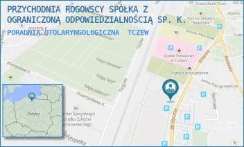 PORADNIA OTOLARYNGOLOGICZNA - PRZYCHODNIA ROGOWSCY SPÓŁKA Z OGRANICZONĄ ODPOWIEDZIALNOŚCIĄ - UL. 30 STYCZNIA 55,  TCZEW