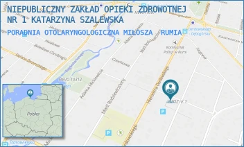 PORADNIA OTOLARYNGOLOGICZNA MIŁOSZA - NIEPUBLICZNY ZAKŁAD OPIEKI ZDROWOTNEJ NR 1 KATARZYNA SZALEWSKA - UL. CZESŁAWA MIŁOSZA 3,  RUMIA