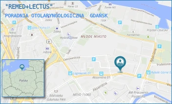 PORADNIA OTOLARYNGOLOGICZNA - "REMED+LECTUS" - UL. WAŁOWA 27,  GDAŃSK