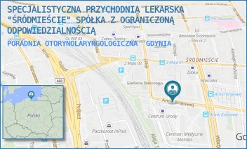PORADNIA OTORYNOLARYNGOLOGICZNA - SPECJALISTYCZNA PRZYCHODNIA LEKARSKA "ŚRÓDMIEŚCIE" SPÓŁKA Z OGRANICZONĄ ODPOWIEDZIALNOŚCIĄ - UL. ARMII KRAJOWEJ 44,  GDYNIA