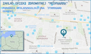 PORADNIA OTOLARYNGOLOGICZNA - ZAKŁAD OPIEKI ZDROWOTNEJ "MEDPHARMA" - AL. JANA PAWŁA II 5,  STAROGARD GDAŃSKI