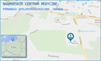 PORADNIA OTOLARYNGOLOGICZNA - NADMORSKIE CENTRUM MEDYCZNE SPÓŁKA Z OGRANICZONĄ ODPOWIEDZIALNOŚCIĄ - UL. OTOMIŃSKA 15C,  GDAŃSK