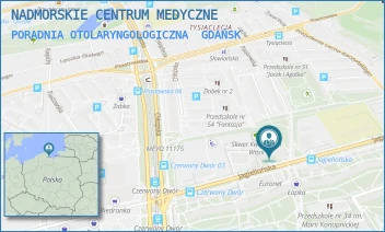 PORADNIA OTOLARYNGOLOGICZNA - NADMORSKIE CENTRUM MEDYCZNE SPÓŁKA Z OGRANICZONĄ ODPOWIEDZIALNOŚCIĄ - UL. JAGIELLOŃSKA 7,  GDAŃSK